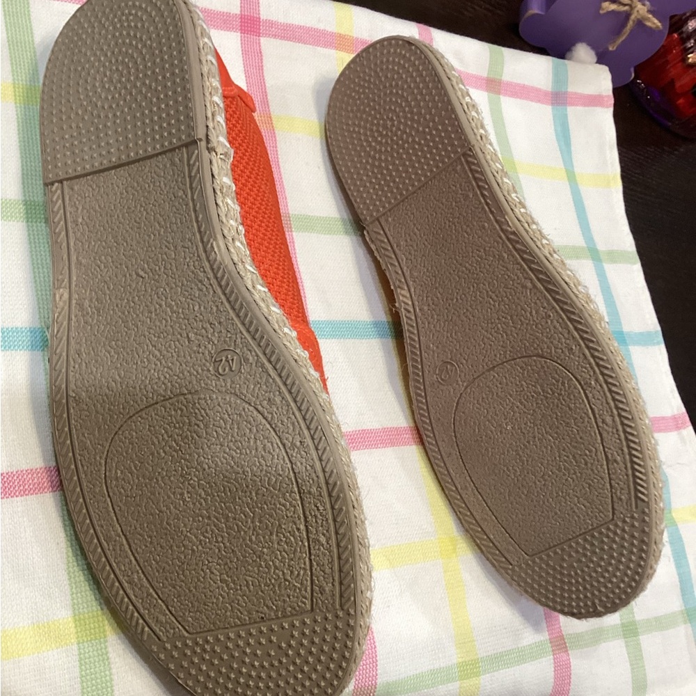 NWOT - Orange Espadrille - Cute Shoes - Never Worn - Sz 11!!! - Picture 11 of 12